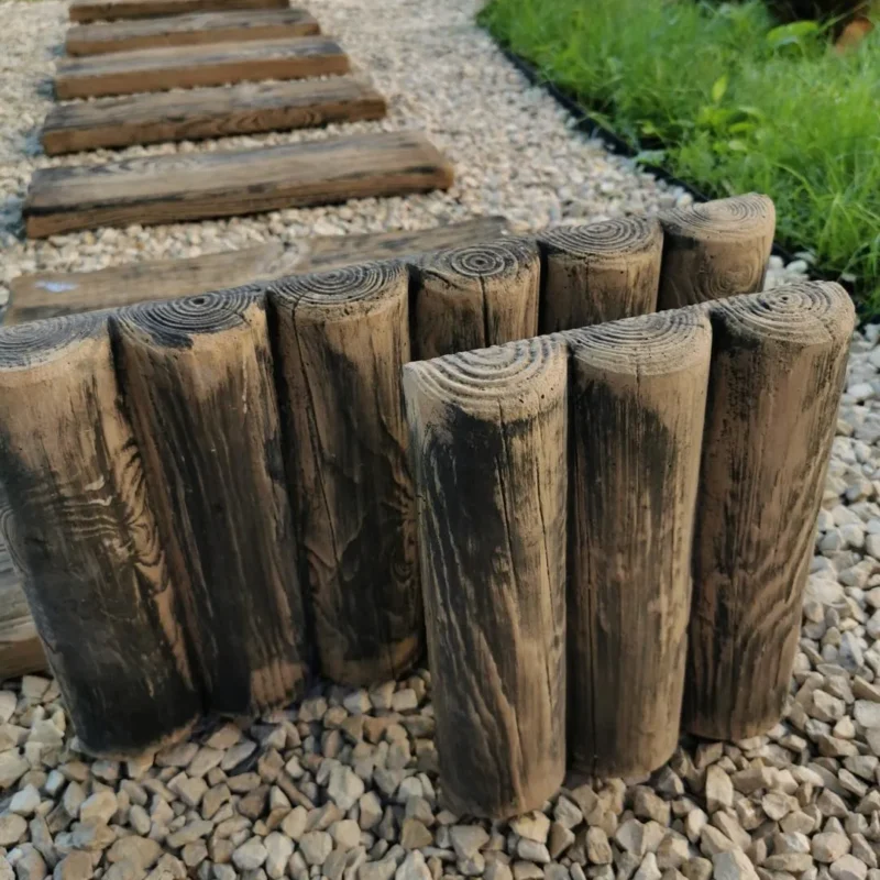 Palisada betonowa brązowa 4